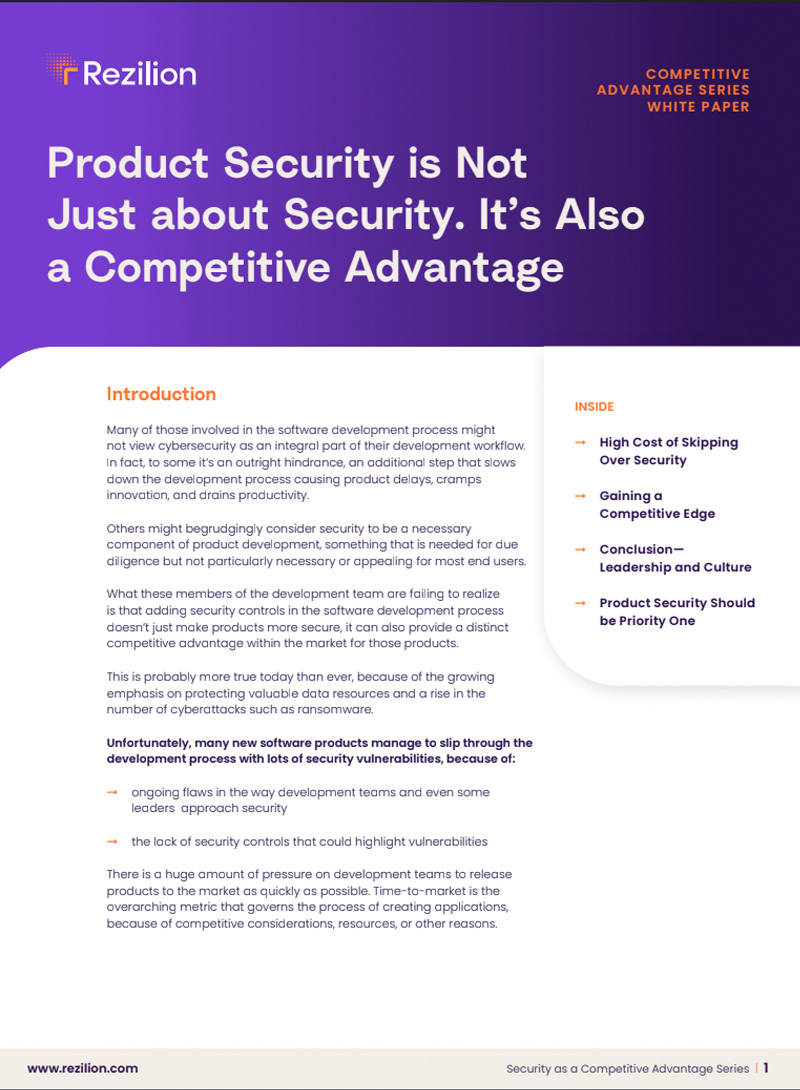Product Security is Not Just About Security, it’s Also a Competitive Advantage