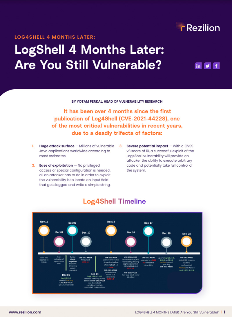 Log4Shell 4 Months Later: Are You Still Vulnerable?
