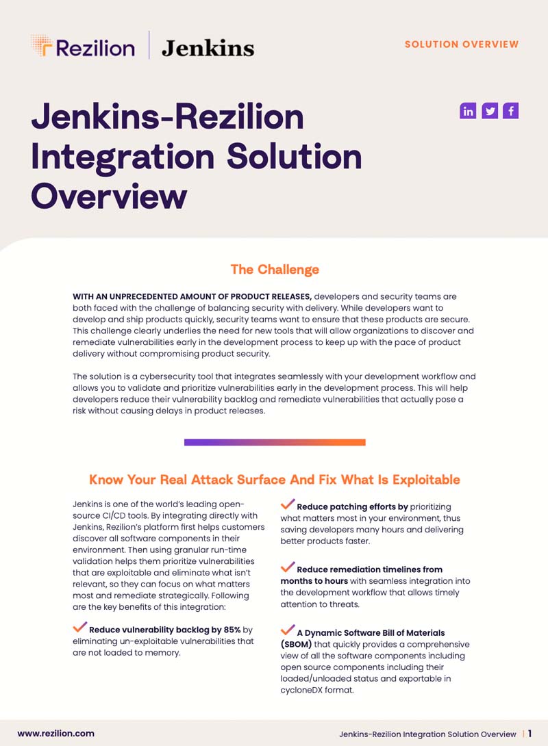 Jenkins Solution Brief