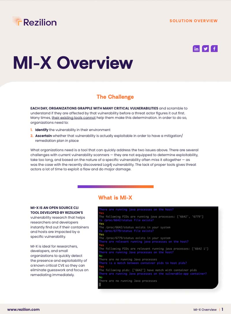 MI-X Solution Overview
