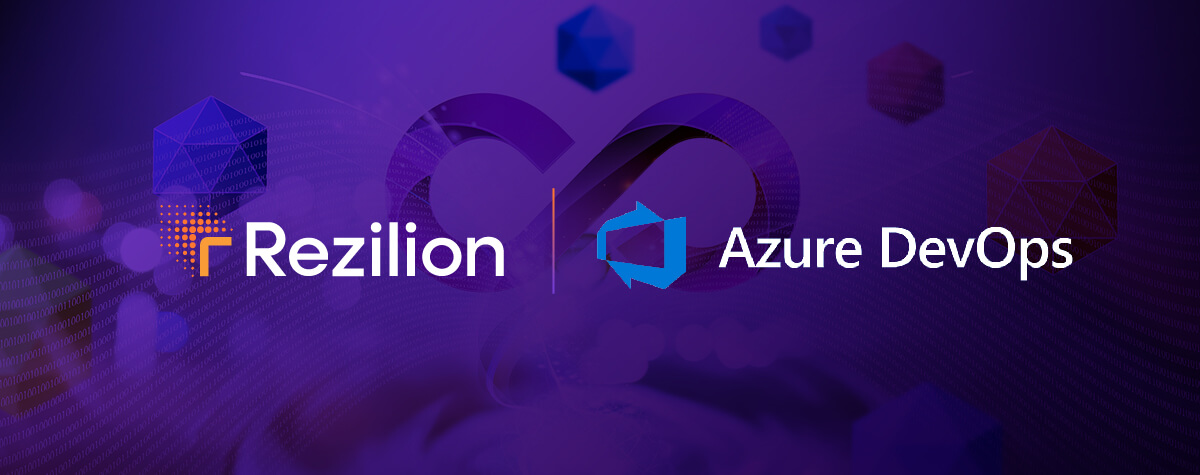The Rezilion and Azure DevOps logos