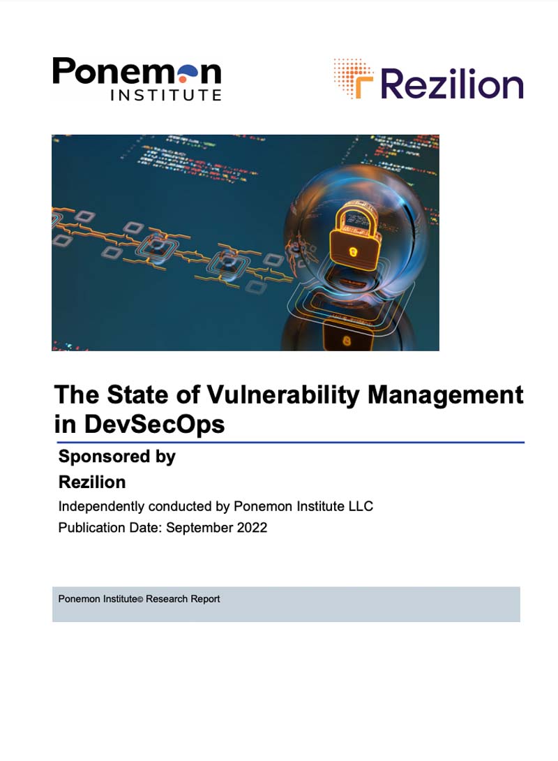Ponemon and Rezilion: The State of Vulnerability Management in DevSecOps